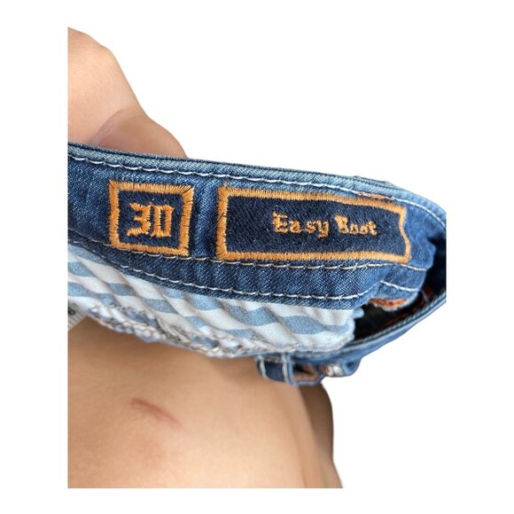 Rock Revival women’s 30” Meri Easy Boot jeans contrast stitching‎ western bottom - Picture 6 of 14